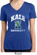 Yoga Kale University Darks Ladies Moisture Wicking V-neck Shirt
