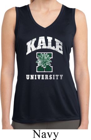 Yoga Kale University Darks Ladies Sleeveless Moisture Wicking Shirt