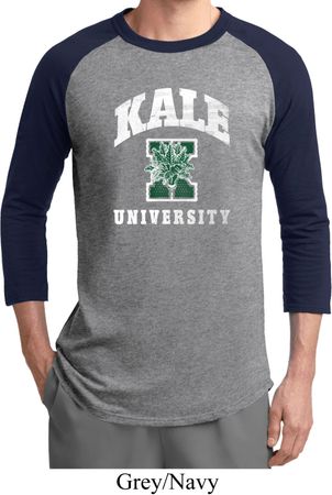 Yoga Kale University Darks Mens Raglan Shirt