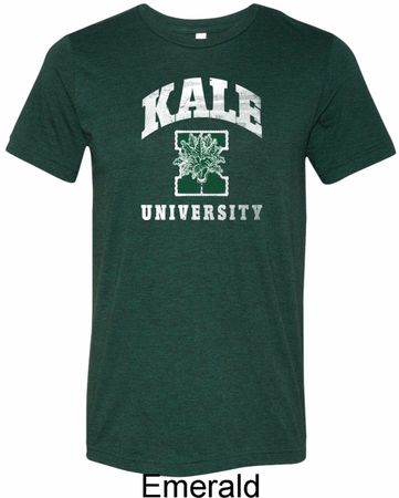 Yoga Kale University Darks Mens Tri Blend Crewneck Shirt