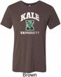Yoga Kale University Darks Mens Tri Blend Crewneck Shirt