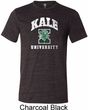 Yoga Kale University Darks Mens Tri Blend Crewneck Shirt