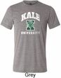 Yoga Kale University Darks Mens Tri Blend Crewneck Shirt