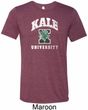 Yoga Kale University Darks Mens Tri Blend Crewneck Shirt