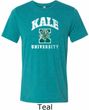 Yoga Kale University Darks Mens Tri Blend Crewneck Shirt