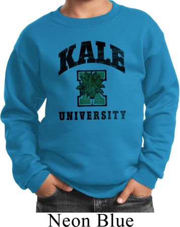 Yoga Kale University Lights Kids Sweatshirt