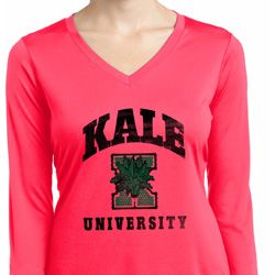 Yoga Kale University Lights Ladies Dry Wicking Long Sleeve Shirt Yoga Kale University Lights Ladies Dry Wicking Long Sleeve Shirt