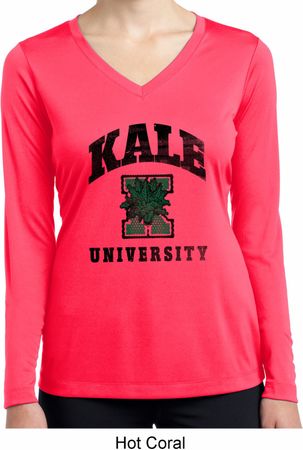 Yoga Kale University Lights Ladies Dry Wicking Long Sleeve Shirt