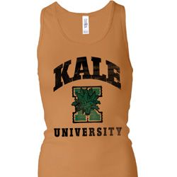 Yoga Kale University Lights Ladies Longer Length Racerback Tank Top Yoga Kale University Lights Ladies Longer Length Racerback Tank Top