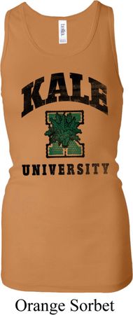Yoga Kale University Lights Ladies Longer Length Racerback Tank Top