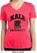 Yoga Kale University Lights Ladies Moisture Wicking V-neck Shirt