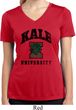 Yoga Kale University Lights Ladies Moisture Wicking V-neck Shirt
