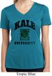 Yoga Kale University Lights Ladies Moisture Wicking V-neck Shirt