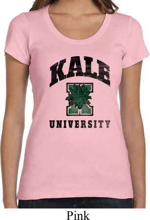 Yoga Kale University Lights Ladies Scoop Neck Shirt