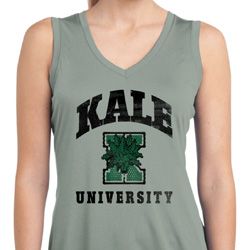 Yoga Kale University Lights Ladies Sleeveless Moisture Wicking Shirt Yoga Kale University Lights Ladies Sleeveless Moisture Wicking Shirt