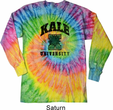 Yoga Kale University Lights Long Sleeve Tie Dye Shirt