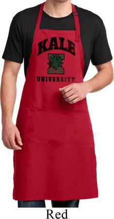 Yoga Kale University Lights Mens Full Length Apron with Pockets