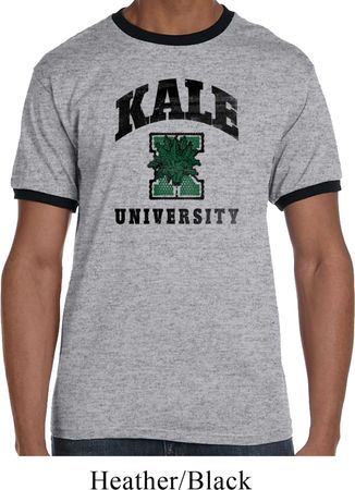 Yoga Kale University Lights Mens Ringer Shirt