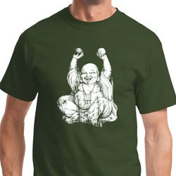Yoga Laughing Buddha Adult Shirt