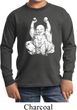 Yoga Laughing Buddha Kids Long Sleeve Shirt