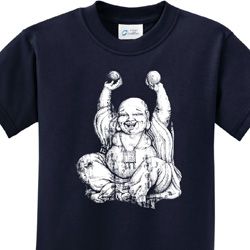 Yoga Laughing Buddha Kids Shirt