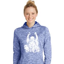 Yoga Laughing Buddha Ladies Dry Wicking Hoodie