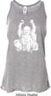 Yoga Laughing Buddha Ladies Flowy Racerback Tanktop