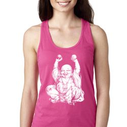 Yoga Laughing Buddha Ladies Ideal Tank Top