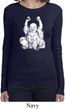 Yoga Laughing Buddha Ladies Long Sleeve Shirt