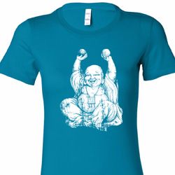 Yoga Laughing Buddha Ladies Longer Length Shirt