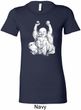 Yoga Laughing Buddha Ladies Longer Length Shirt