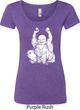 Yoga Laughing Buddha Ladies Scoop Neck Shirt
