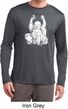 Yoga Laughing Buddha Mens Moisture Wicking Long Sleeve Shirt