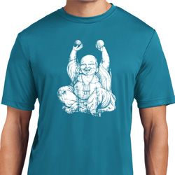 Yoga Laughing Buddha Mens Moisture Wicking Shirt