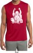 Yoga Laughing Buddha Mens Sleeveless Moisture Wicking Shirt