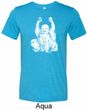 Yoga Laughing Buddha Mens Tri Blend Crewneck Shirt