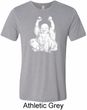 Yoga Laughing Buddha Mens Tri Blend Crewneck Shirt