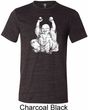 Yoga Laughing Buddha Mens Tri Blend Crewneck Shirt