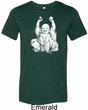 Yoga Laughing Buddha Mens Tri Blend Crewneck Shirt