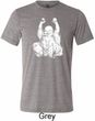 Yoga Laughing Buddha Mens Tri Blend Crewneck Shirt