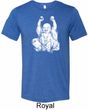 Yoga Laughing Buddha Mens Tri Blend Crewneck Shirt