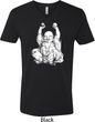 Yoga Laughing Buddha Mens V-Neck Shirt