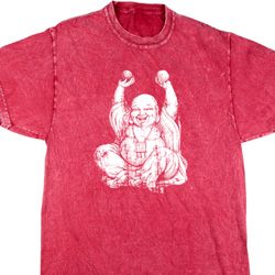Yoga Laughing Buddha Mineral Tie Dye Shirt