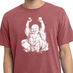 Yoga Laughing Buddha Pigment Dyed Shirt
