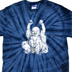 Yoga Laughing Buddha Spider Tie Dye Shirt
