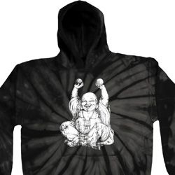 Yoga Laughing Buddha Tie Dye Hoodie