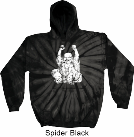 Yoga Laughing Buddha Tie Dye Hoodie