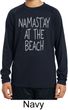 Yoga Namastay at the Beach Kids Dry Wicking Long Sleeve Shirt