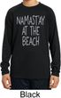 Yoga Namastay at the Beach Kids Dry Wicking Long Sleeve Shirt