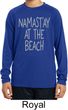 Yoga Namastay at the Beach Kids Dry Wicking Long Sleeve Shirt